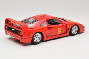 Ferrari F40 #8 Bevro International Czerwony 1987 Bburago 1:18 3332-P3 Metal — zdjęcie 3 z 8
