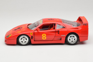 Ferrari F40 #8 Bevro International Czerwony 1987 Bburago 1:18 3332-P3 Metal — zdjęcie 4 z 8
