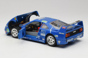 Ferrari F40 #34 M. Ferte / Thavenin / Palau Pilot Niebieski 1987 Bburago 1:18 3032-B1 Metal — zdjęcie 5 z 8