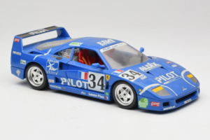 Ferrari F40 #34 M. Ferte / Thavenin / Palau Pilot Niebieski 1987 Bburago 1:18 3032-B1 Metal — zdjęcie 6 z 8