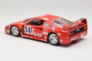 Ferrari F40 LM Pilot #34 Ferte / Thavenin / Palau 24 Hours of Le Mans 1995 Czerwony Bburago 1:18 3032-P3 Metal — zdjęcie 7 z 8