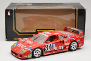 Ferrari F40 LM Pilot #34 Ferte / Thavenin / Palau 24 Hours of Le Mans 1995 Czerwony Bburago 1:18 3032-P3 Metal — zdjęcie 8 z 8
