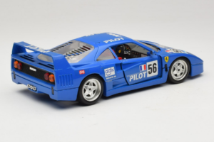 Ferrari F40 Pilot #56 Niebieski Bburago 1:18 3332-BL1 Metal — zdjęcie 3 z 8