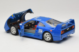 Ferrari F40 Pilot #56 Niebieski Bburago 1:18 3332-BL1 Metal — zdjęcie 5 z 8