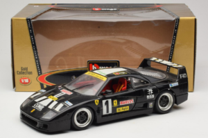 Ferrari F40 Pirelli Agip #1 Czarny Bburago 1:18 3332-B1 Metal — zdjęcie 8 z 8