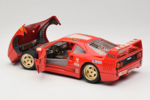 Ferrari F40 Pirelli Agip #1 Ferrari Club Italia Czerwony Bburago 1:18 3032-P2 Metal — zdjęcie 5 z 8