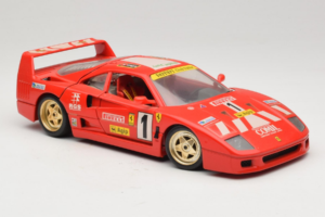 Ferrari F40 Pirelli Agip #1 Ferrari Club Italia Czerwony Bburago 1:18 3032-P2 Metal — zdjęcie 6 z 8