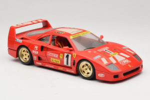 Ferrari F40 Evoluzione #1 Pirelli Agip Czerwony ze Złotymi Kołami 1992 Bburago 1:18 3042-P2 Metal — zdjęcie 6 z 8