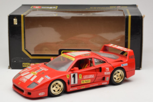 Ferrari F40 Evoluzione #1 Pirelli Agip Czerwony ze Złotymi Kołami 1992 Bburago 1:18 3042-P2 Metal — zdjęcie 8 z 8