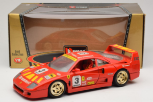 Ferrari F40 #3 Pirelli Czerwony 1987 Bburago 1:18 3332-P4 Metal — zdjęcie 8 z 8