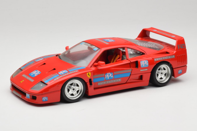 Ferrari F40 PPG Auto Refinish Czerwony Bburago 1:18 3332-P1 Metal