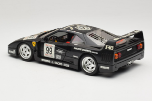 Ferrari F40 Seco #99 Lesseps / Charriol / Balandras Czarny Bburago 1:18 3032-B3 Metal — zdjęcie 7 z 8
