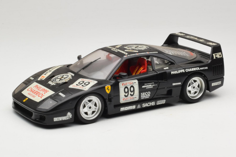 Ferrari F40 Seco #99 Lesseps / Charriol / Balandras Czarny Bburago 1:18 3032-B3 Metal