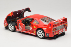 Ferrari F40 #40 T. Ohta / A. Reid Taisan Czerwony 1987 Bburago 1:18 3022-T1 Metal — zdjęcie 5 z 8