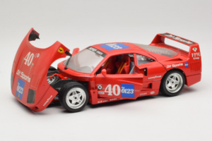 Ferrari F40 #40 the0123 Czerwony 1987 Bburago 1:18 3332-P5 Metal — zdjęcie 2 z 8