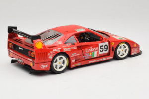 Ferrari F40 LM Unisys #59 Ota / P. Nappi / R. Donovan 24 Hours of Le Mans 1996 Bburago 1:18 3032-U1 Metal — zdjęcie 3 z 8
