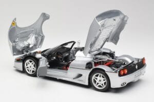 Ferrari F50 Kabriolet Srebrny Bburago 1:18 3372 Metal — zdjęcie 5 z 8