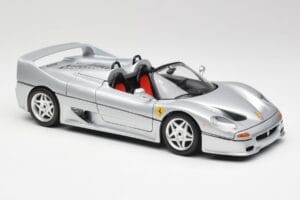 Ferrari F50 Kabriolet Srebrny Bburago 1:18 3372 Metal — zdjęcie 6 z 8