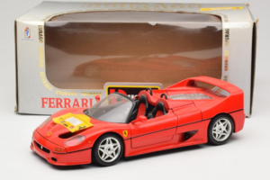 Ferrari F50 Cabrio 50 Jahre Ferrari 24 Jahre Bburago FMC Czerwony Bburago 1:18 3352-P1 Metal — zdjęcie 8 z 8