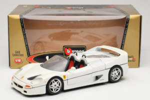 Ferrari F50 Cabrio Biały Bburago 1:18 3352-W1 Metal — zdjęcie 8 z 8