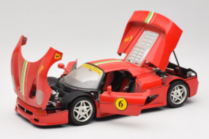 Ferrari F50 Coupe #6 Czerwony z Flagą Włoską Bburago 1:18 3382-P1 Metal — zdjęcie 2 z 8
