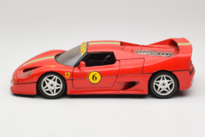 Ferrari F50 Coupe #6 Czerwony z Flagą Włoską Bburago 1:18 3382-P1 Metal — zdjęcie 4 z 8