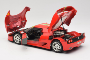 Ferrari F50 Coupe #6 Czerwony z Flagą Włoską Bburago 1:18 3382-P1 Metal — zdjęcie 5 z 8