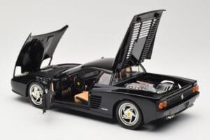 Ferrari F512M Czarny Hot Wheels 1:18 23922 Metal — zdjęcie 5 z 8