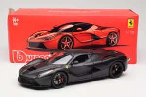 Ferrari LaFerrari F150 Matte Black Bburago 1:18 18-16901BK Metal — zdjęcie 8 z 8