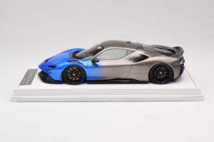 Ferrari SF90 Novitec Blue Grey Metallic IVY Merit 1:18 REMC029 Żywica