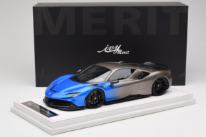 Ferrari SF90 Novitec Blue Grey Metallic IVY Merit 1:18 REMC029 Żywica — zdjęcie 7 z 7