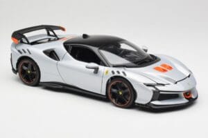Ferrari SF90 XX Stradale Arctic White Bburago 1:18 18-16020W Metal — zdjęcie 6 z 8