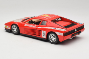 Ferrari Testarossa Brummel #5 Czerwony 1984 Bburago 1:18 3004-P1 Metal — zdjęcie 7 z 8