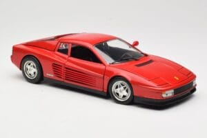 Ferrari Testarossa Czerwony Hot Wheels 1:18 23918 Metal — zdjęcie 6 z 8