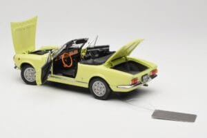 Fiat 124 Spider BS1 Żółty Sun Star 1:18 4921 Metal — zdjęcie 5 z 8