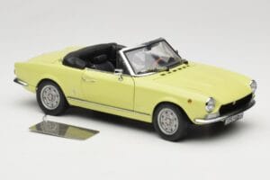Fiat 124 Spider BS1 Żółty Sun Star 1:18 4921 Metal — zdjęcie 6 z 8