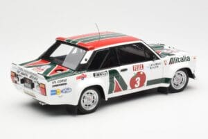 Fiat 131 Abarth #3 M. Alen / I. Kivimaki Winner Rally 1000 Lakes 1980 Kyosho 1:18 08376H Metal — zdjęcie 3 z 8