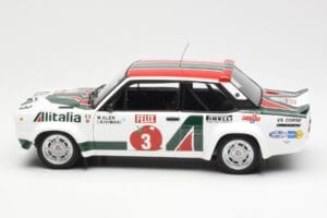 Fiat 131 Abarth #3 M. Alen / I. Kivimaki Winner Rally 1000 Lakes 1980 Kyosho 1:18 08376H Metal — zdjęcie 4 z 8
