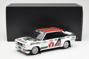 Fiat 131 Abarth #3 M. Alen / I. Kivimaki Winner Rally 1000 Lakes 1980 Kyosho 1:18 08376H Metal — zdjęcie 8 z 8
