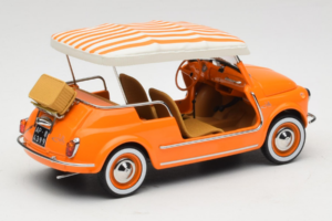 Fiat 500 Jolly Pomarańczowy Norev 1:18 187791 Metal — zdjęcie 2 z 6