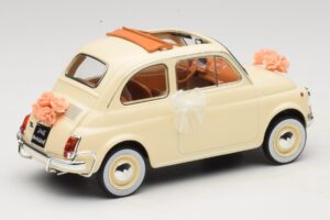 Fiat 500 L Kość Słoniowa Wedding Gift Norev 1:18 187780 Metal — zdjęcie 2 z 6