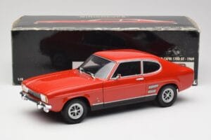Ford Capri Mk1 1700 GT Czerwony Minichamps 1:18 180089001 Metal — zdjęcie 8 z 8