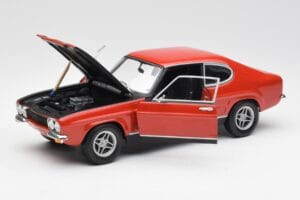 Ford Capri Mk1 2600 RS Czerwono-Czarny Minichamps 1:18 180089071 Metal — zdjęcie 2 z 8