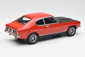 Ford Capri Mk1 2600 RS Czerwono-Czarny Minichamps 1:18 180089071 Metal — zdjęcie 3 z 8
