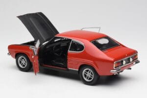 Ford Capri Mk1 2600 RS Czerwono-Czarny Minichamps 1:18 180089071 Metal — zdjęcie 5 z 8