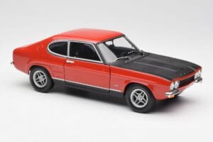 Ford Capri Mk1 2600 RS Czerwono-Czarny Minichamps 1:18 180089071 Metal — zdjęcie 6 z 8