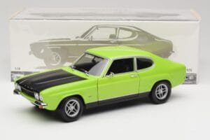 Ford Capri Mk1 RS 2600 Zielony i Czarny Minichamps 1:18 150089075 Metal — zdjęcie 8 z 8