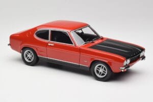 Ford Capri Mk1 RS 2600 Czerwony i Czarny Minichamps 1:18 150089076 Metal — zdjęcie 6 z 8