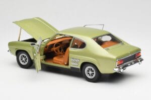 Ford Capri Mk1 Jasny Zielony Metallic Minichamps 1:18 18008900 Metal — zdjęcie 5 z 8