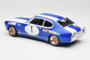Ford Capri Mk1 RS 2600 #1 D. Glemser Ford Deutschland Winner Brno ETCC 1972 Minichamps 1:18 155728501 Metal — zdjęcie 5 z 6